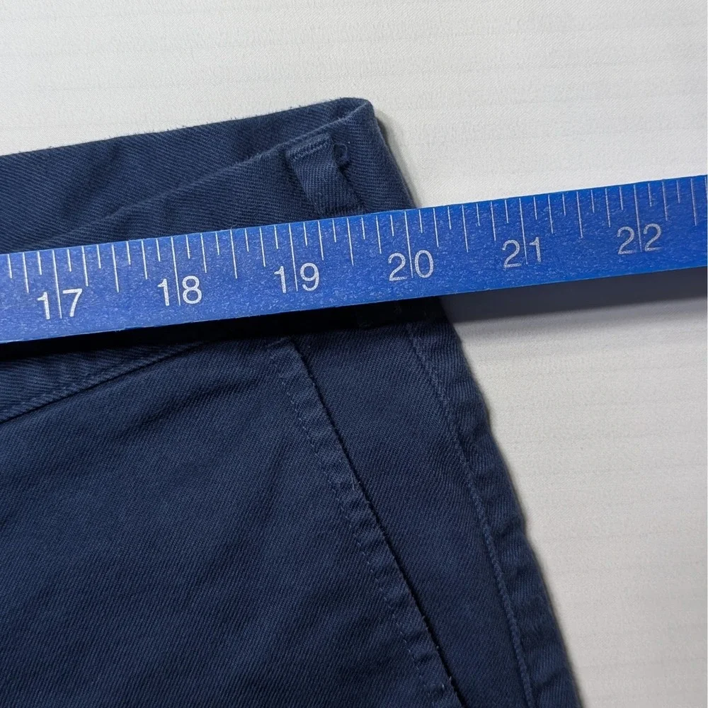 Peter Millar Men 40 Pilot Twill Shorts Pima Cotton Navy Blue‎ Golf Quiet Luxury